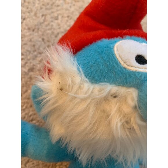 Vintage The Smurfs Papa Smurf Plush Toy By Nanco 11" Tall - Picture 2 of 7